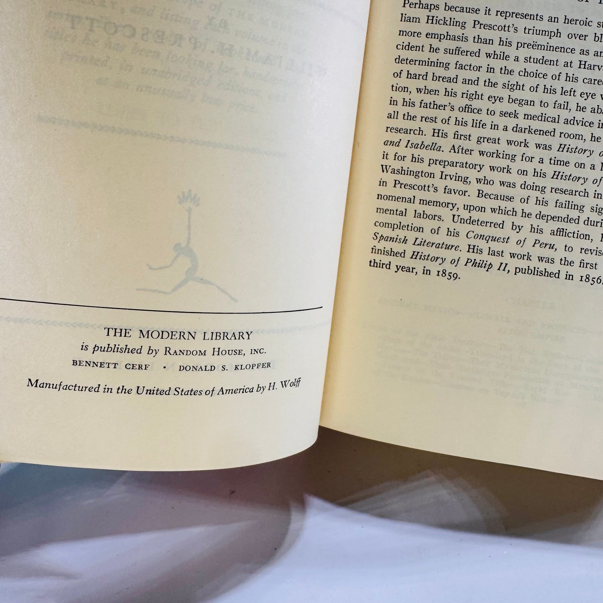 History of the Conquest of Mexico & Peru – William H. Prescott c. 1960 | Modern Library Giant