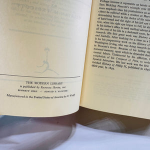 History of the Conquest of Mexico & Peru – William H. Prescott c. 1960 | Modern Library Giant