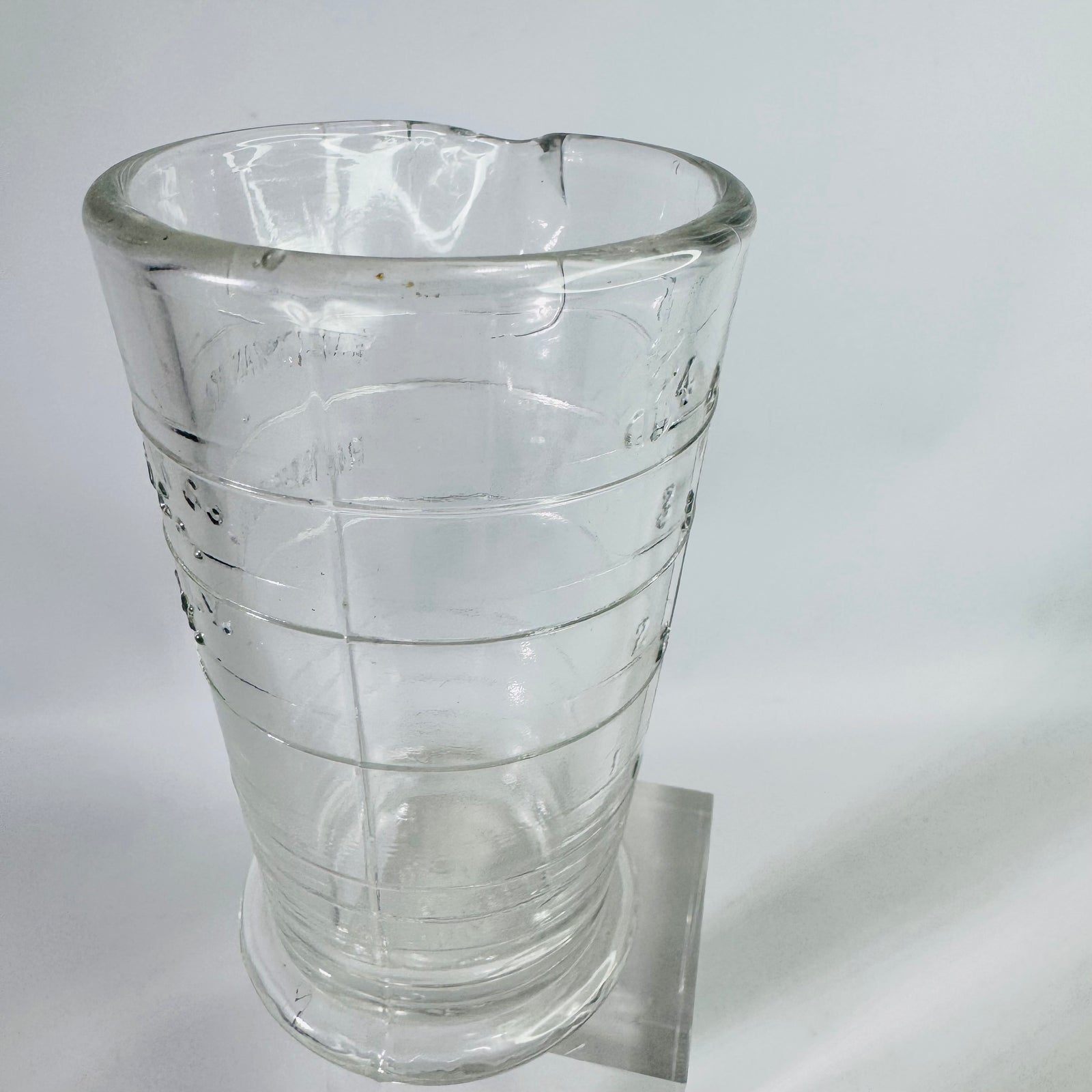 Vintage Eastman Kodak Glass Darkroom Graduate Measuring Pitcher Rochester NY 4 oz