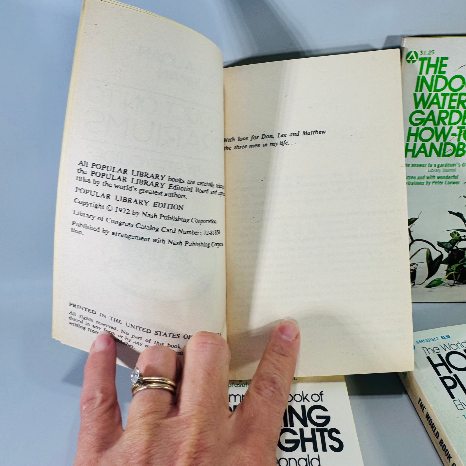 Vintage Indoor Gardening Boxed Set (4 Books) — Popular Library Gardening Series (1970s) — Elvin McDonald + Barbara Joan Grubman + H. Peter Loewer | Terrariums, Grow Lights, Hydroponics, Indoor Gardening
