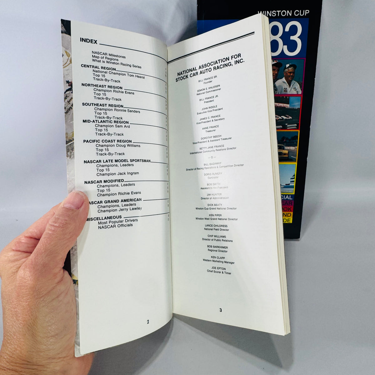 1983 Official NASCAR Record Book & Press Guide Set (2 Volumes) — Winston Cup + Winston Racing Series | Driver Bios, Stats, Schedules, NASCAR Motorsport Reference