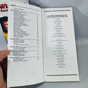 1983 Official NASCAR Record Book & Press Guide Set (2 Volumes) — Winston Cup + Winston Racing Series | Driver Bios, Stats, Schedules, NASCAR Motorsport Reference