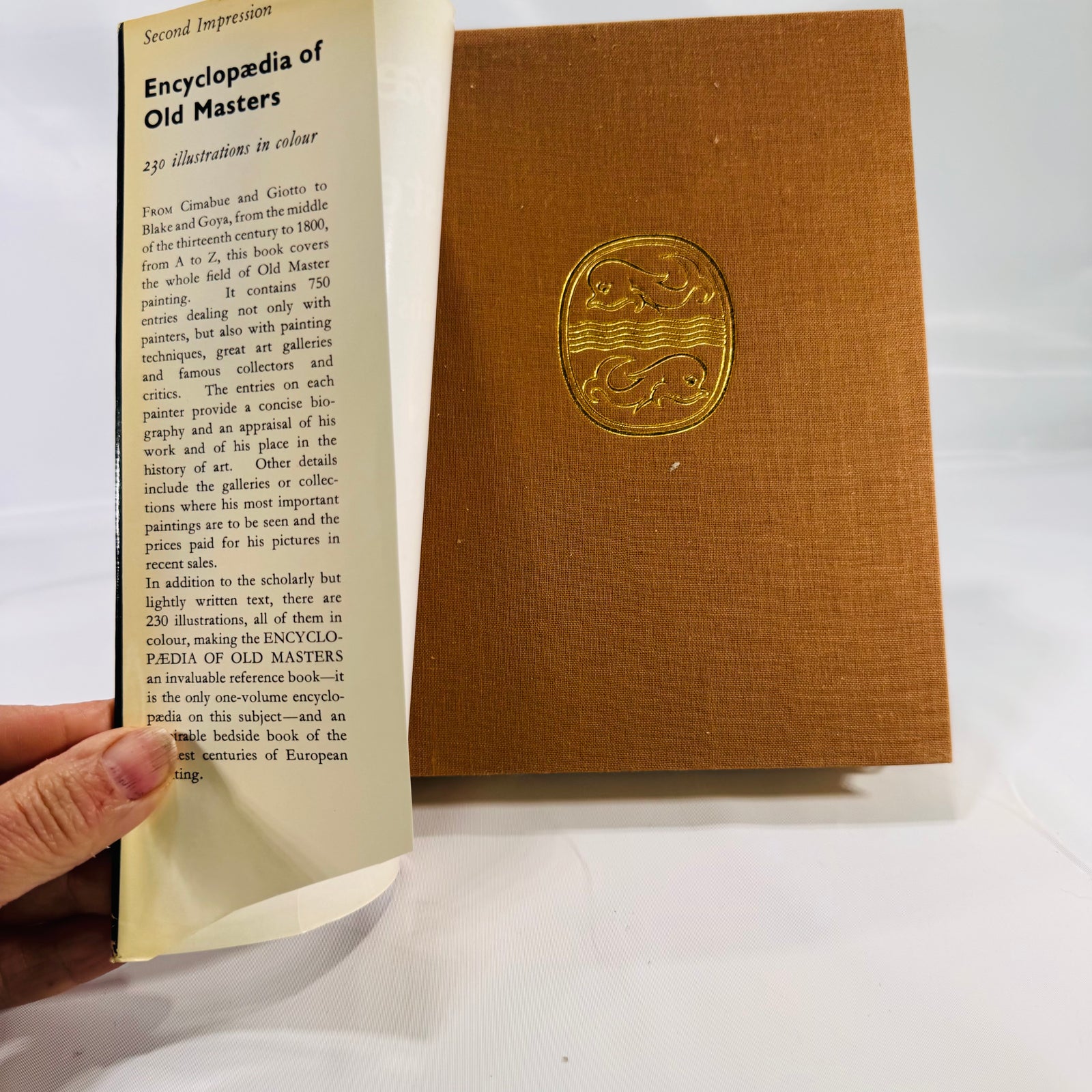 Encyclopaedia of Old Masters by Joachim Fernau (1958) – Vintage Art History Hardcover with Dust Jacket & 230 Color Illustrations