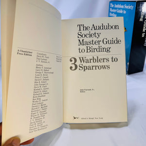 The Audubon Society Master Guide to Birding John Farrand 1985 Box Set Three Volumes Loons to Sandpipers Gulls to Dippers Old-World Warblers-Sparrows