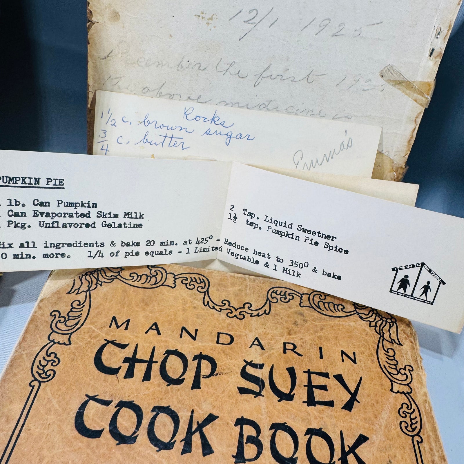 Vintage Cookbooks Bundle — Community + Brand Recipe Books (1925–1976) — Lutheran Club 1925 + Mandarin Chop Suey 1928 + Rumford 1939 | Ephemera Lot, Vintage Cookbooks