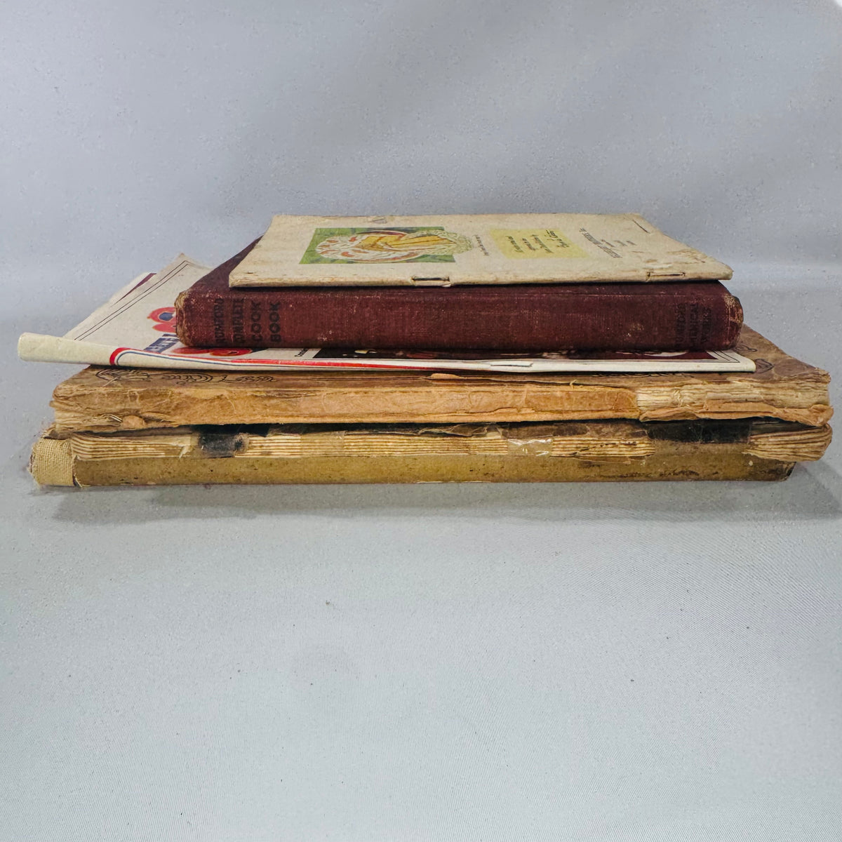 Vintage Cookbooks Bundle — Community + Brand Recipe Books (1925–1976) — Lutheran Club 1925 + Mandarin Chop Suey 1928 + Rumford 1939 | Ephemera Lot, Vintage Cookbooks