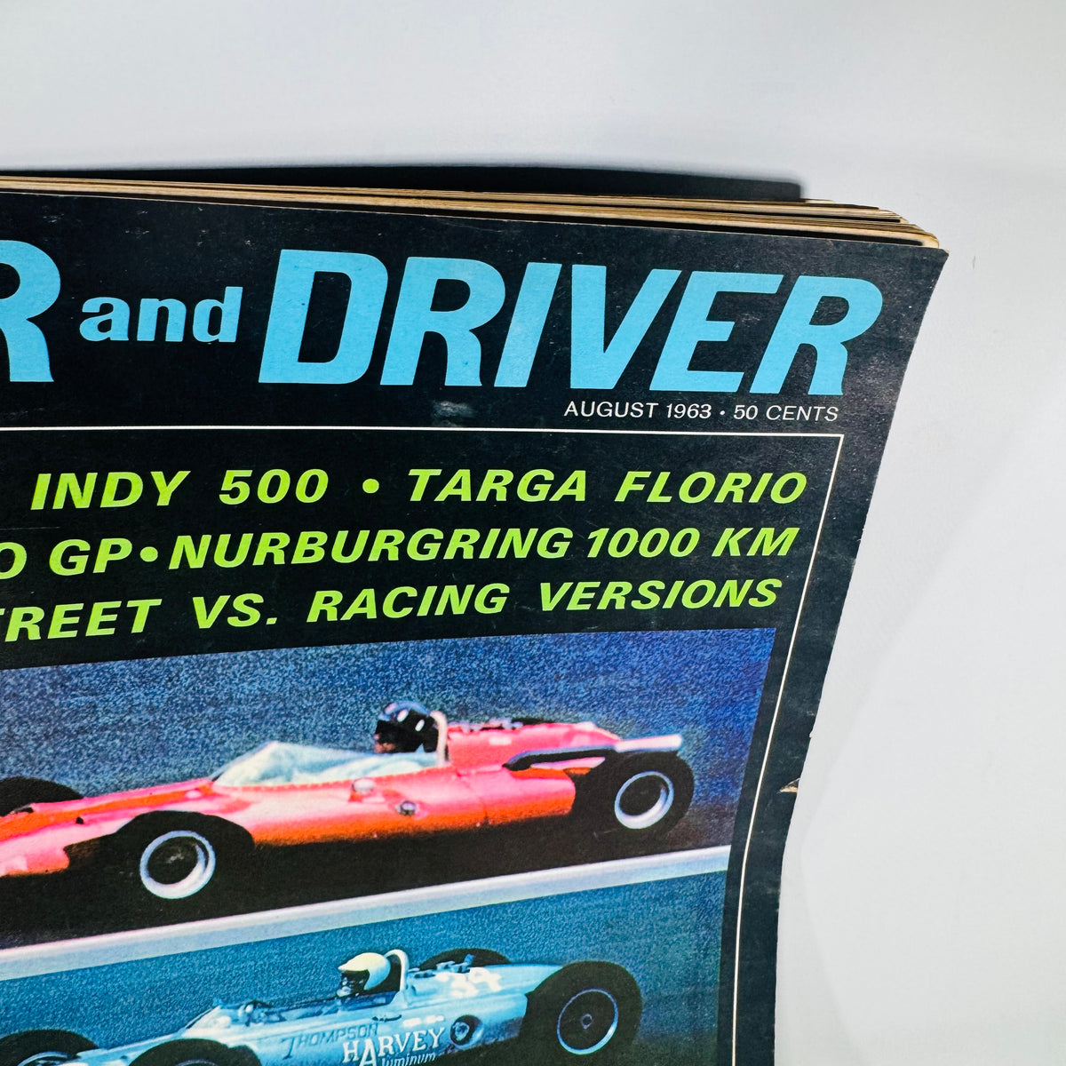 Vintage Car and Driver Magazine Bundle (4 Issues) — Aug 1963, Mar 1966, Apr 1966, Feb 1968 | Road Tests, Racing, Period Ads, Automotive Magazine