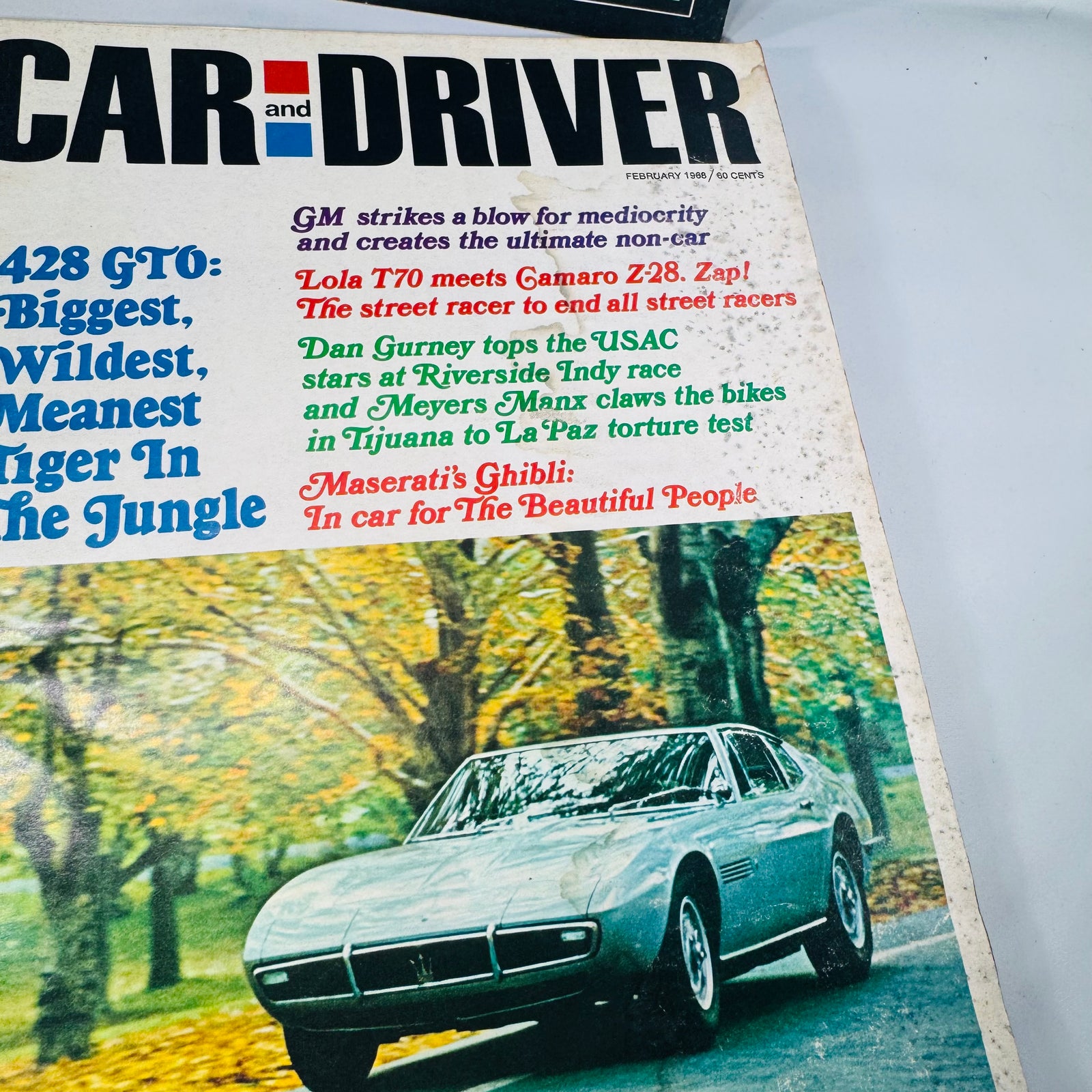 Vintage Car and Driver Magazine Bundle (4 Issues) — Aug 1963, Mar 1966, Apr 1966, Feb 1968 | Road Tests, Racing, Period Ads, Automotive Magazine