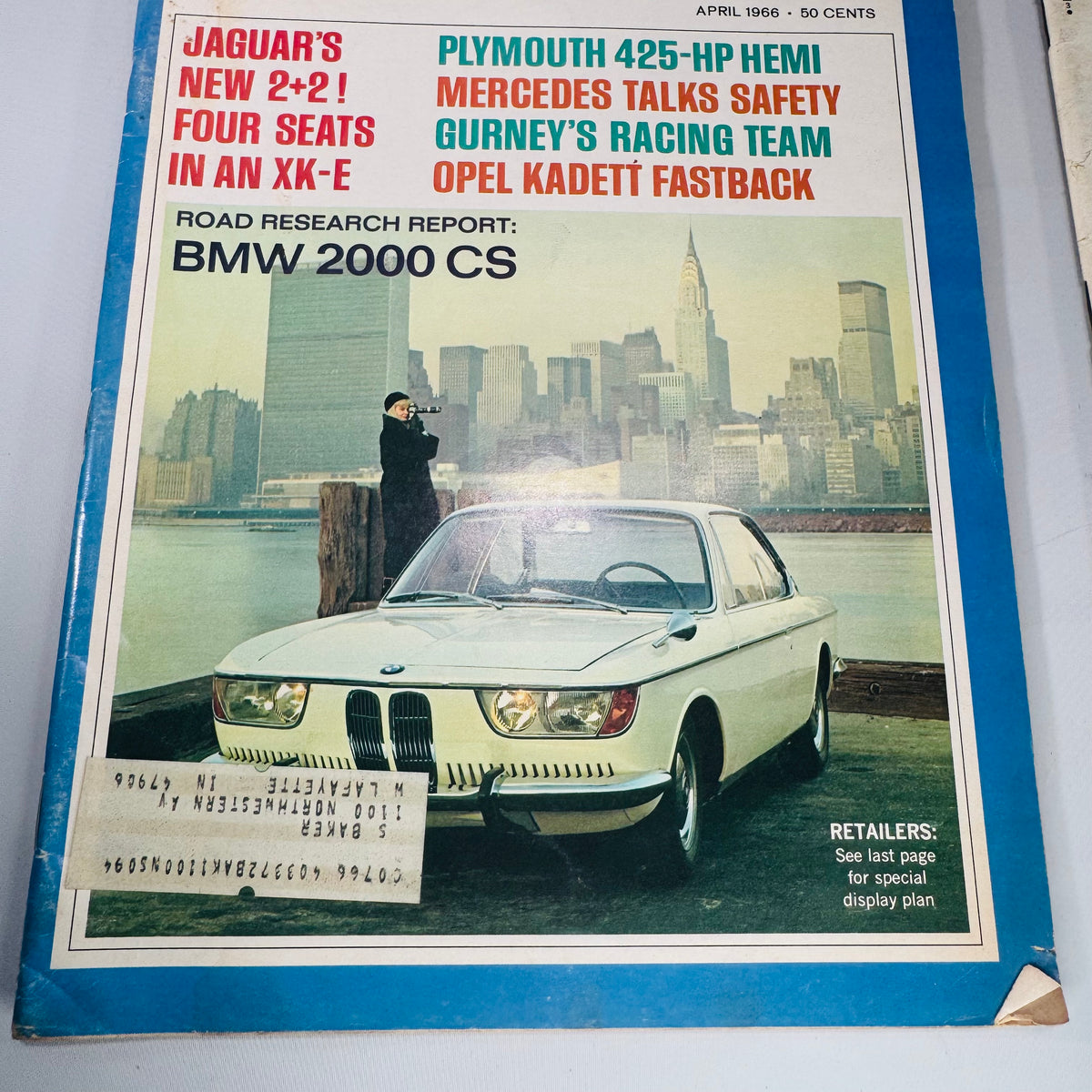 Vintage Car and Driver Magazine Bundle (4 Issues) — Aug 1963, Mar 1966, Apr 1966, Feb 1968 | Road Tests, Racing, Period Ads, Automotive Magazine