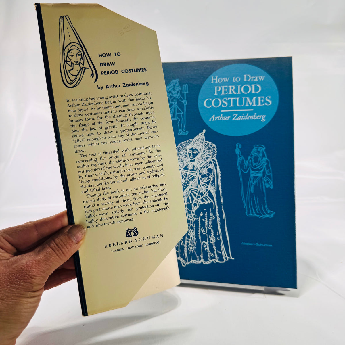 How to Draw Period Costumes by Arthur Zaidenberg – Vintage Art Instruction Book, 1966 Hardcover