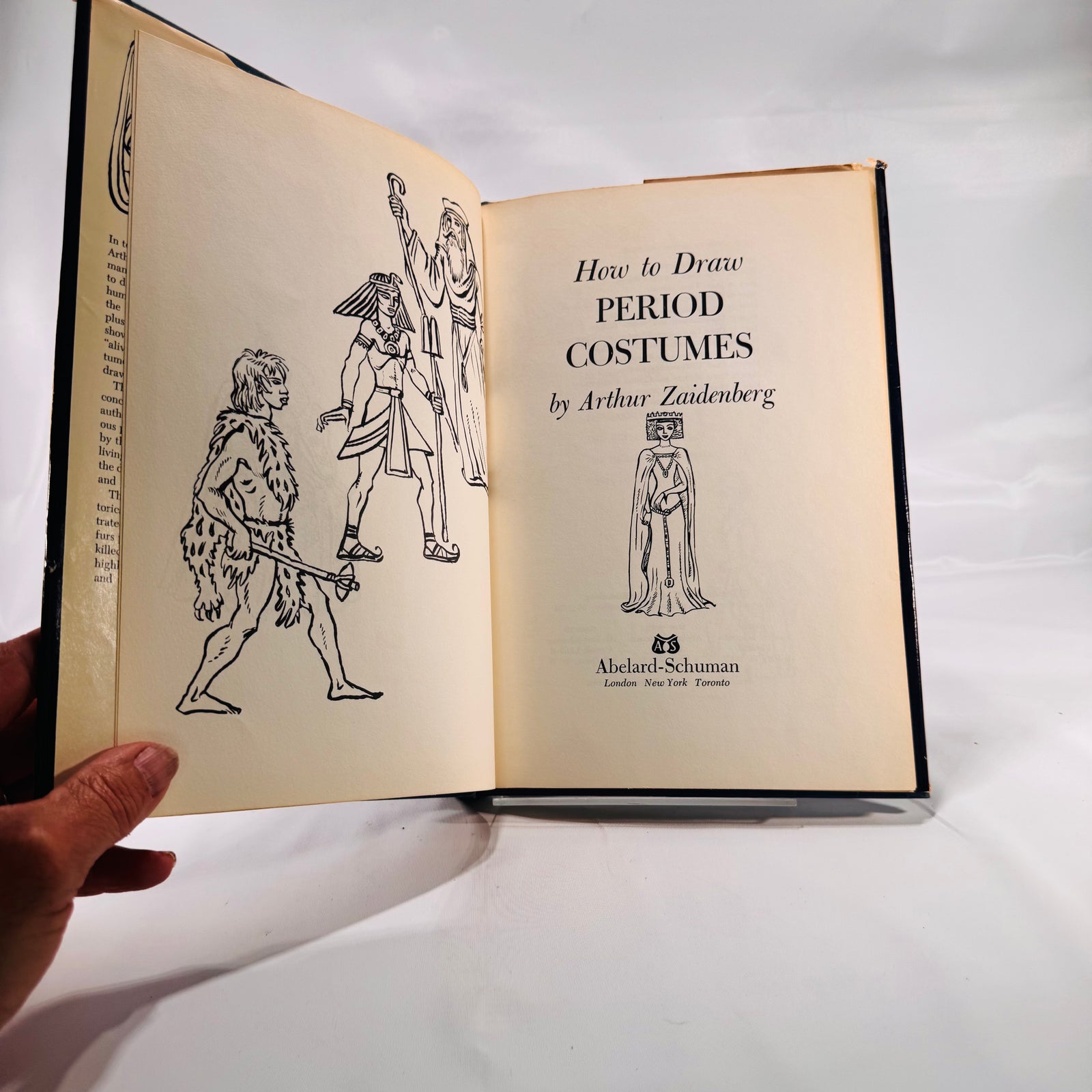 How to Draw Period Costumes by Arthur Zaidenberg – Vintage Art Instruction Book, 1966 Hardcover