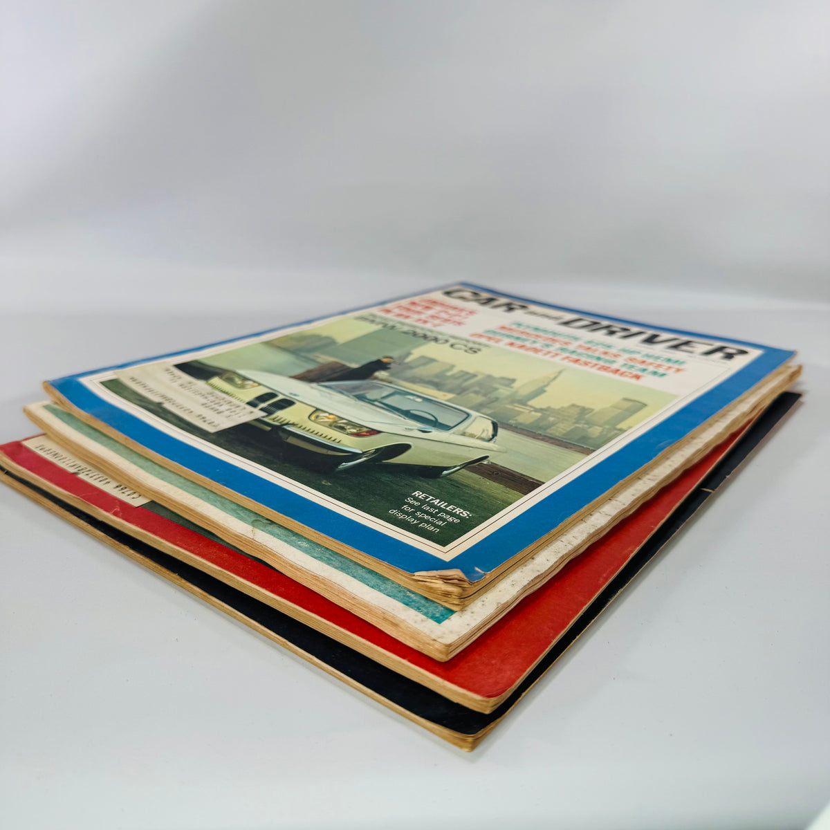 Vintage Car and Driver Magazine Bundle (4 Issues) — Aug 1963, Mar 1966, Apr 1966, Feb 1968 | Road Tests, Racing, Period Ads, Automotive Magazine