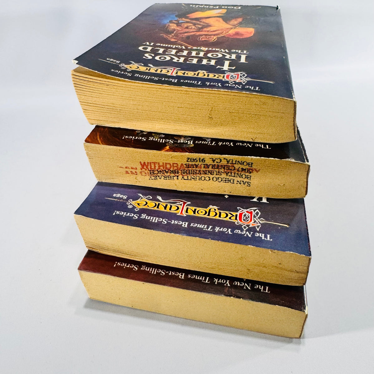Dragonlance Warriors Paperback Bundle Volumes 4 to 7 TSR Fantasy Books Theros Ironfeld Lord Soth Knights of the Rose Wayward Knights