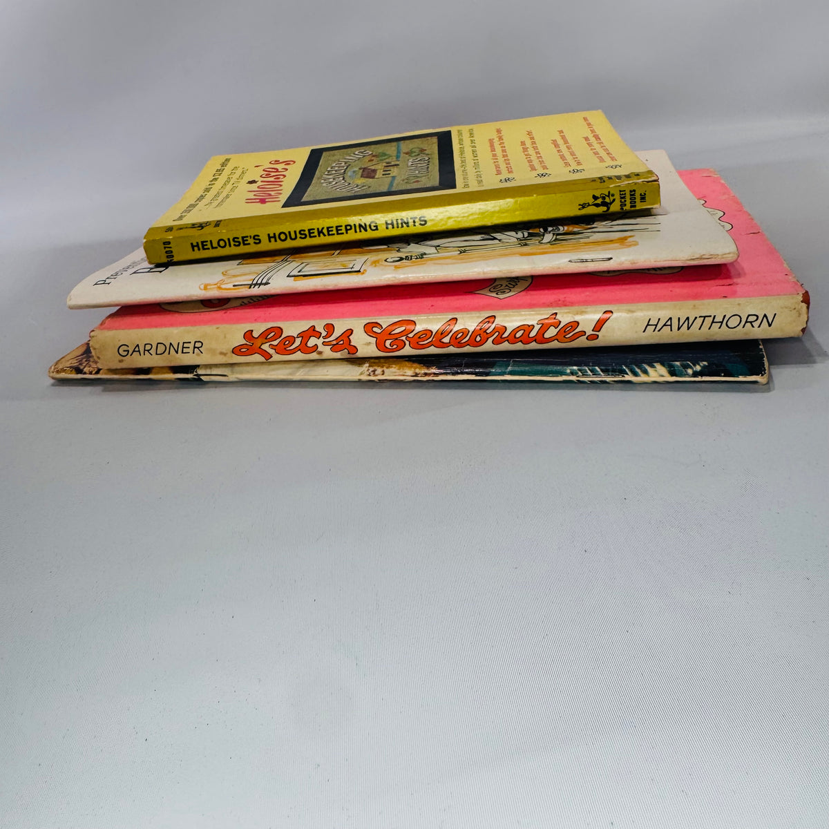 Vintage Cookbook Bundle (4 Books) — Heloise, Pillsbury, Prevention, Jani Gardner (1960s–1980) | Baking + Homemaking, Vintage Cookbooks