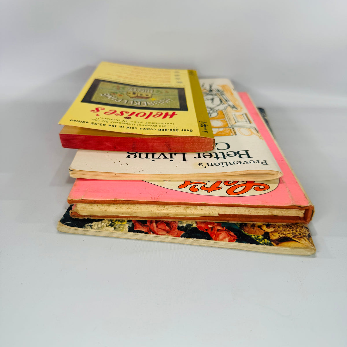 Vintage Cookbook Bundle (4 Books) — Heloise, Pillsbury, Prevention, Jani Gardner (1960s–1980) | Baking + Homemaking, Vintage Cookbooks