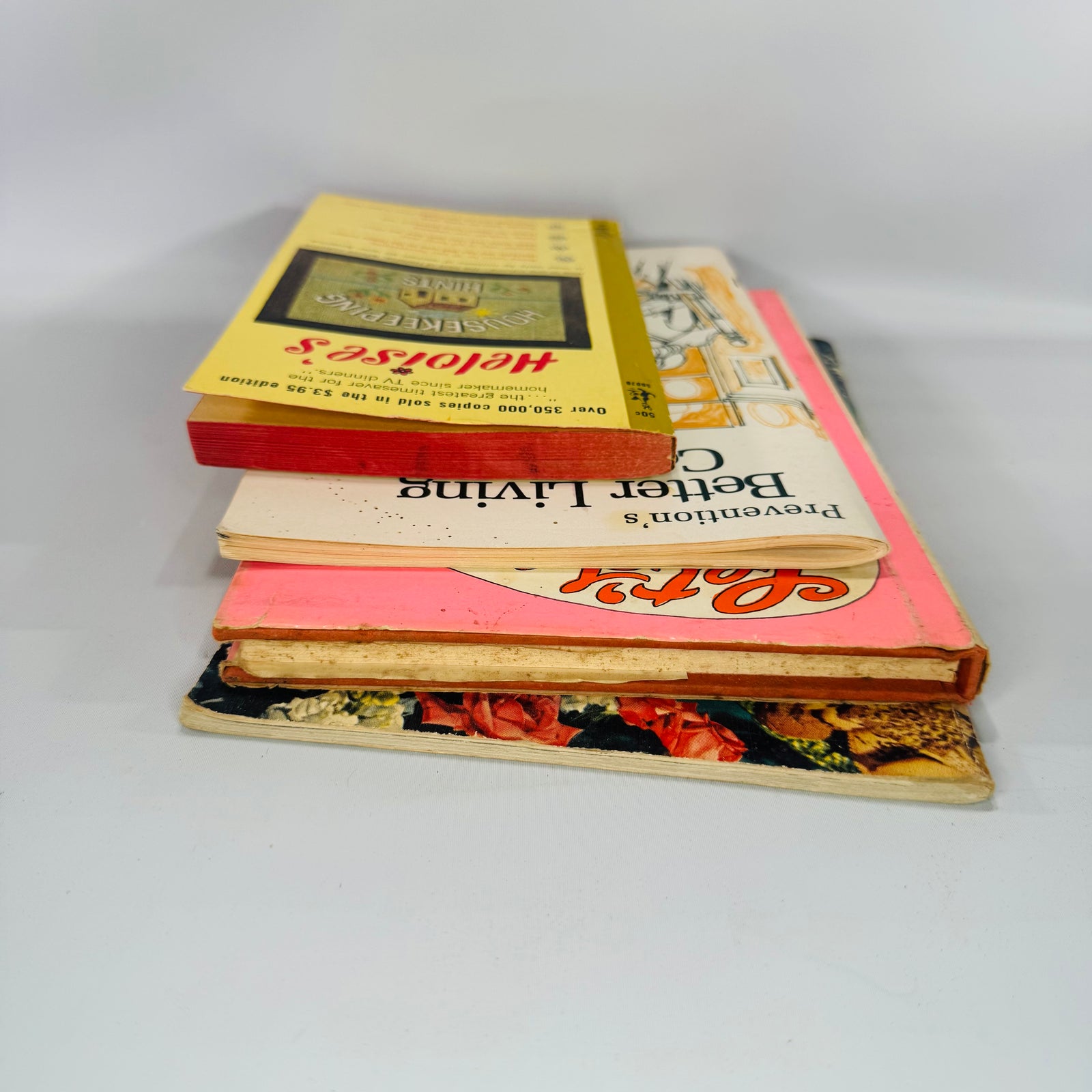Vintage Cookbook Bundle (4 Books) — Heloise, Pillsbury, Prevention, Jani Gardner (1960s–1980) | Baking + Homemaking, Vintage Cookbooks