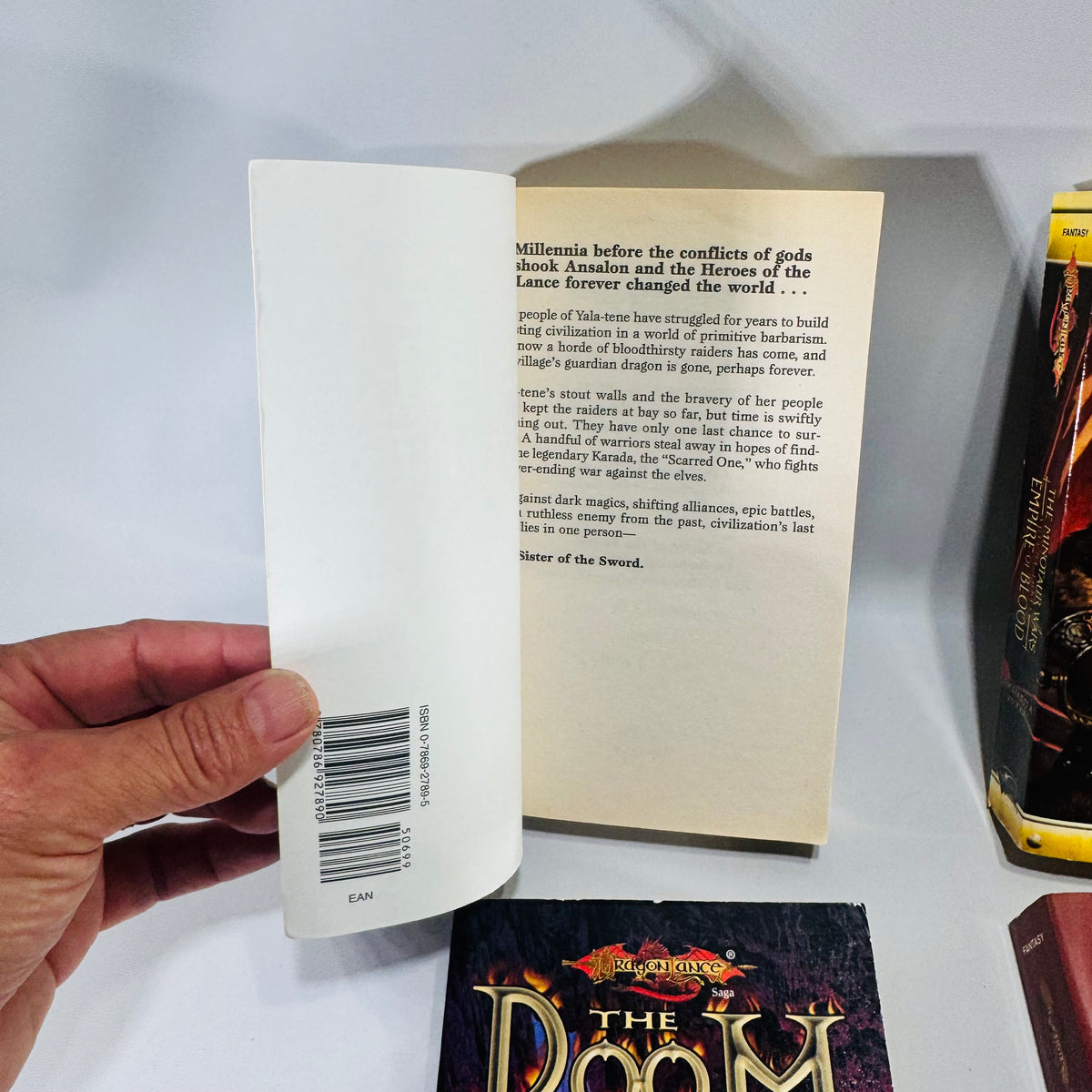 Dragonlance Paperback Book Bundle of 4 Doom Brigade Draconian Measures Empire of Blood Sister of the Sword