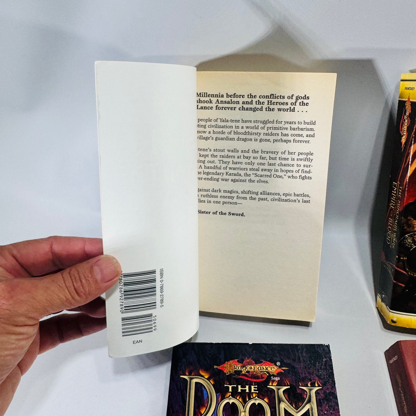 Dragonlance Paperback Book Bundle of 4 Doom Brigade Draconian Measures Empire of Blood Sister of the Sword