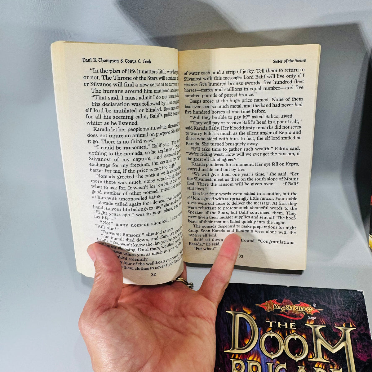 Dragonlance Paperback Book Bundle of 4 Doom Brigade Draconian Measures Empire of Blood Sister of the Sword