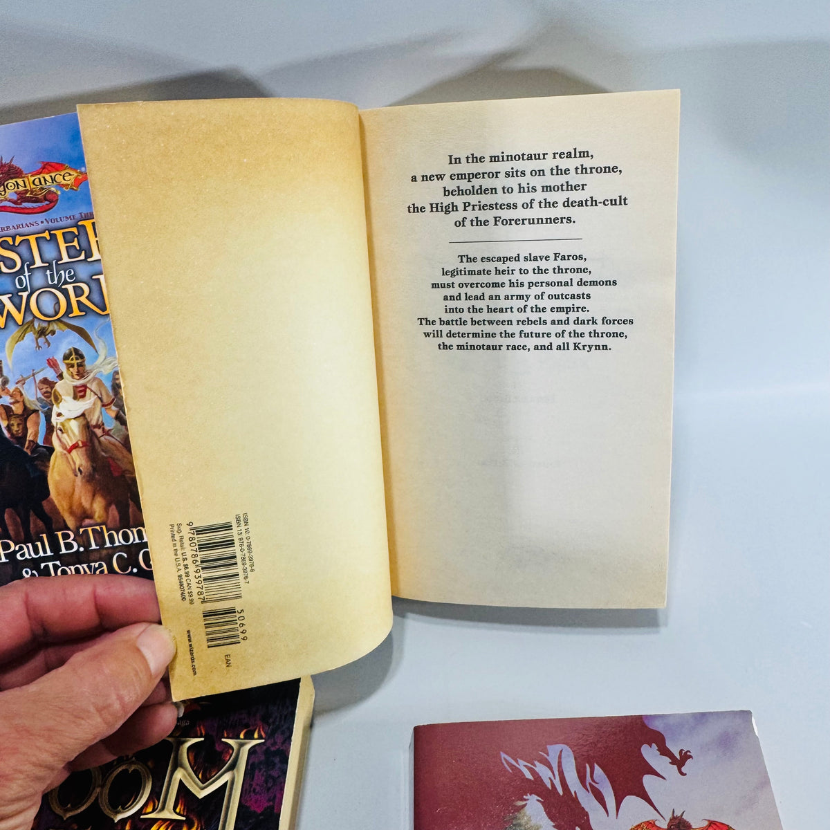 Dragonlance Paperback Book Bundle of 4 Doom Brigade Draconian Measures Empire of Blood Sister of the Sword
