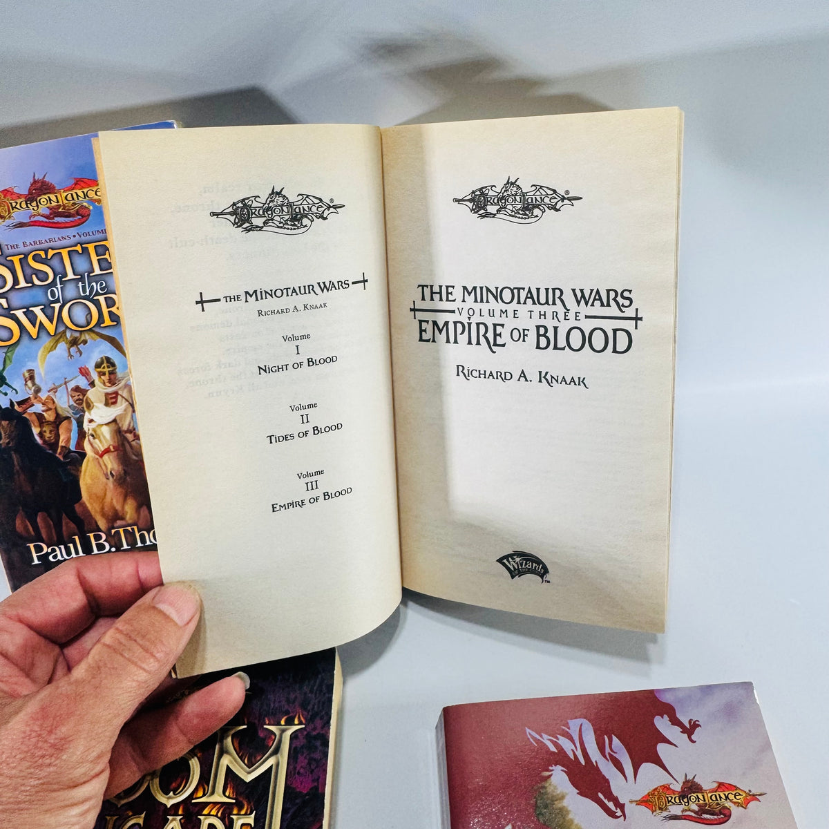 Dragonlance Paperback Book Bundle of 4 Doom Brigade Draconian Measures Empire of Blood Sister of the Sword
