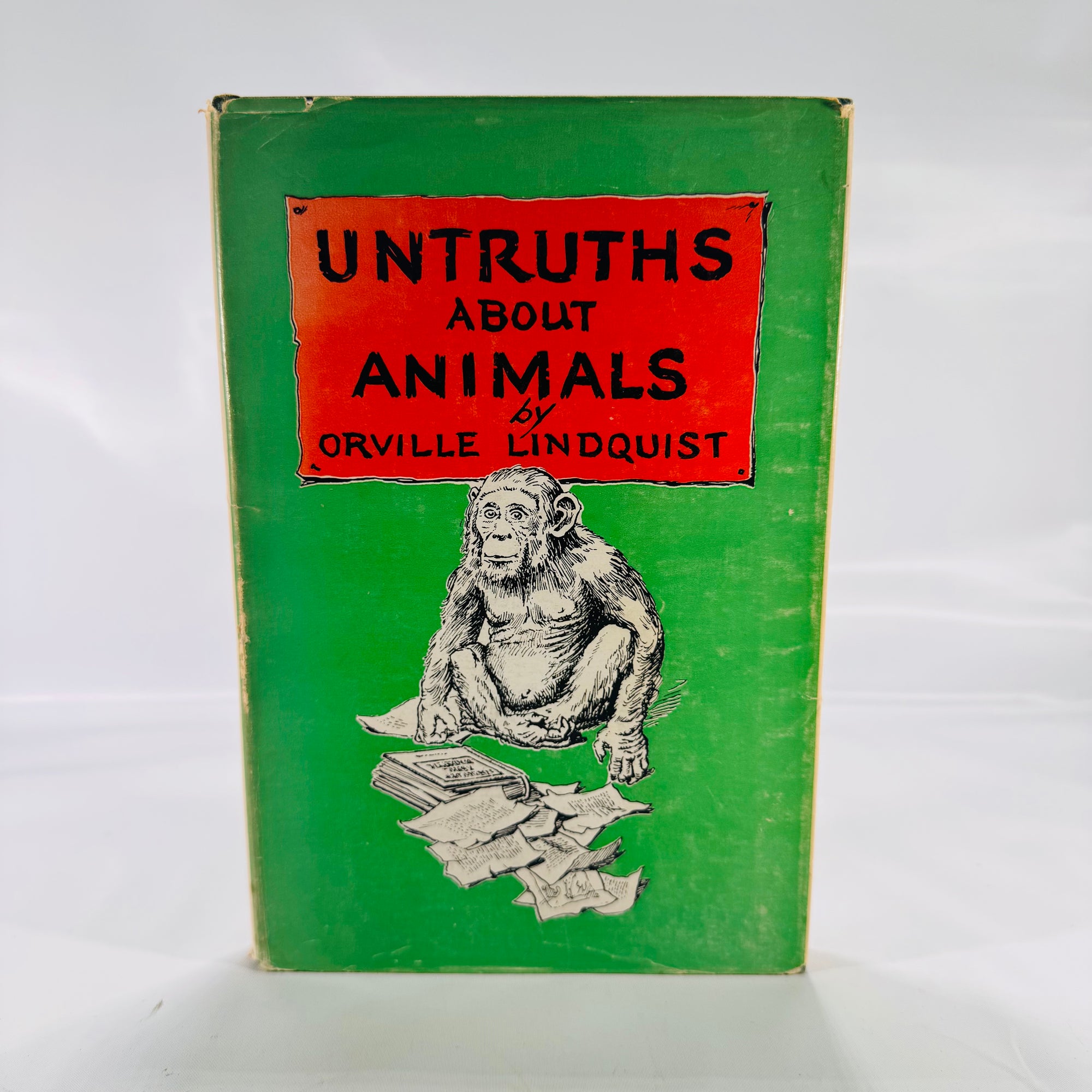 Untruths About Animals 1950 Hardcover Dust Jacket Orville Lindquist Vintage Animal Fallacies Book