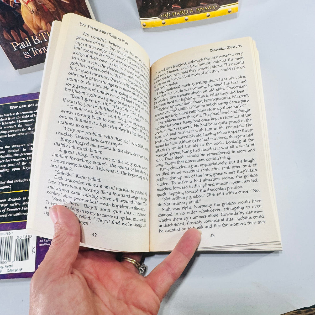 Dragonlance Paperback Book Bundle of 4 Doom Brigade Draconian Measures Empire of Blood Sister of the Sword