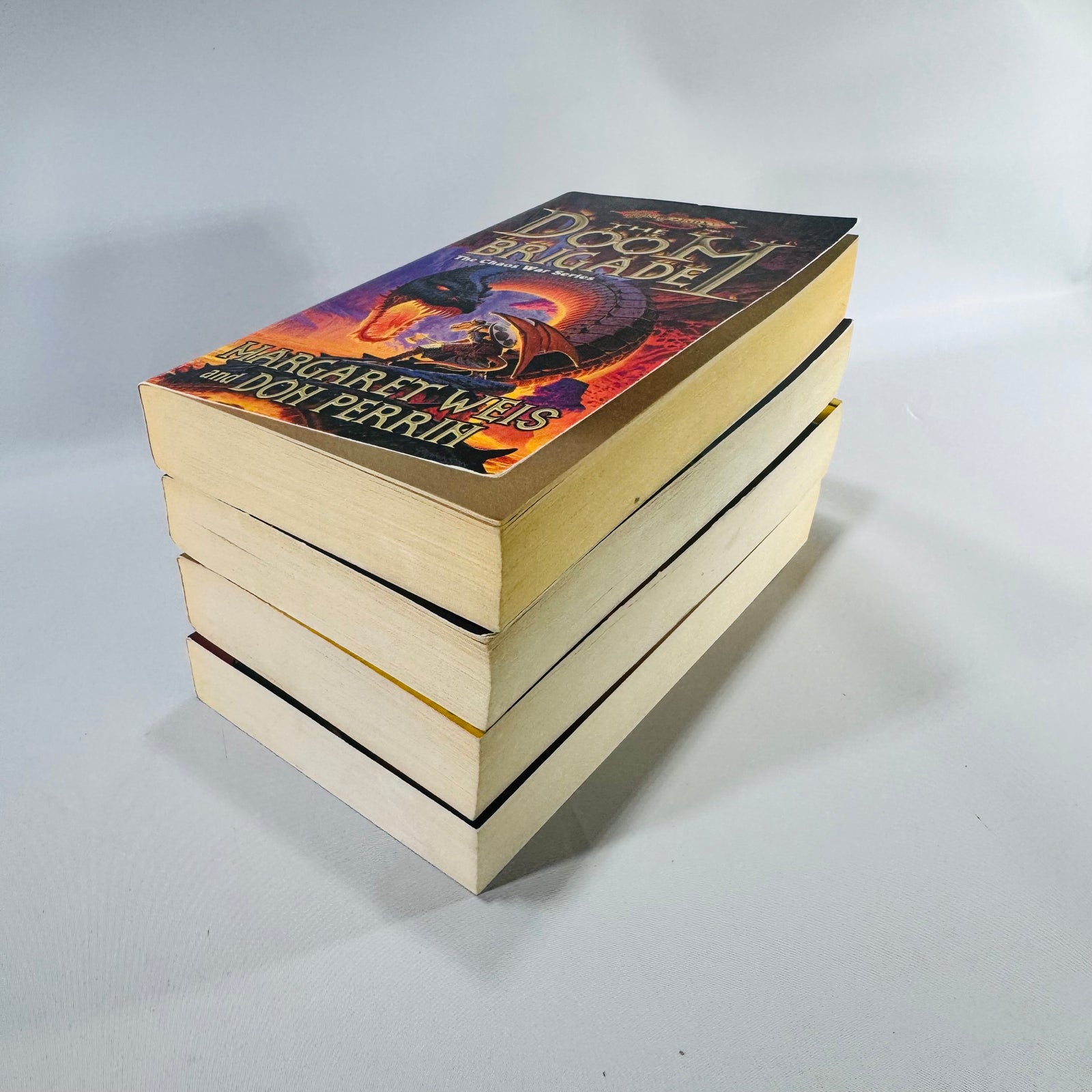 Dragonlance Paperback Book Bundle of 4 Doom Brigade Draconian Measures Empire of Blood Sister of the Sword