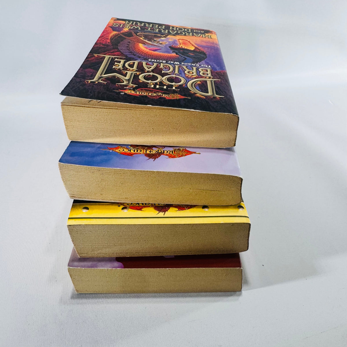 Dragonlance Paperback Book Bundle of 4 Doom Brigade Draconian Measures Empire of Blood Sister of the Sword