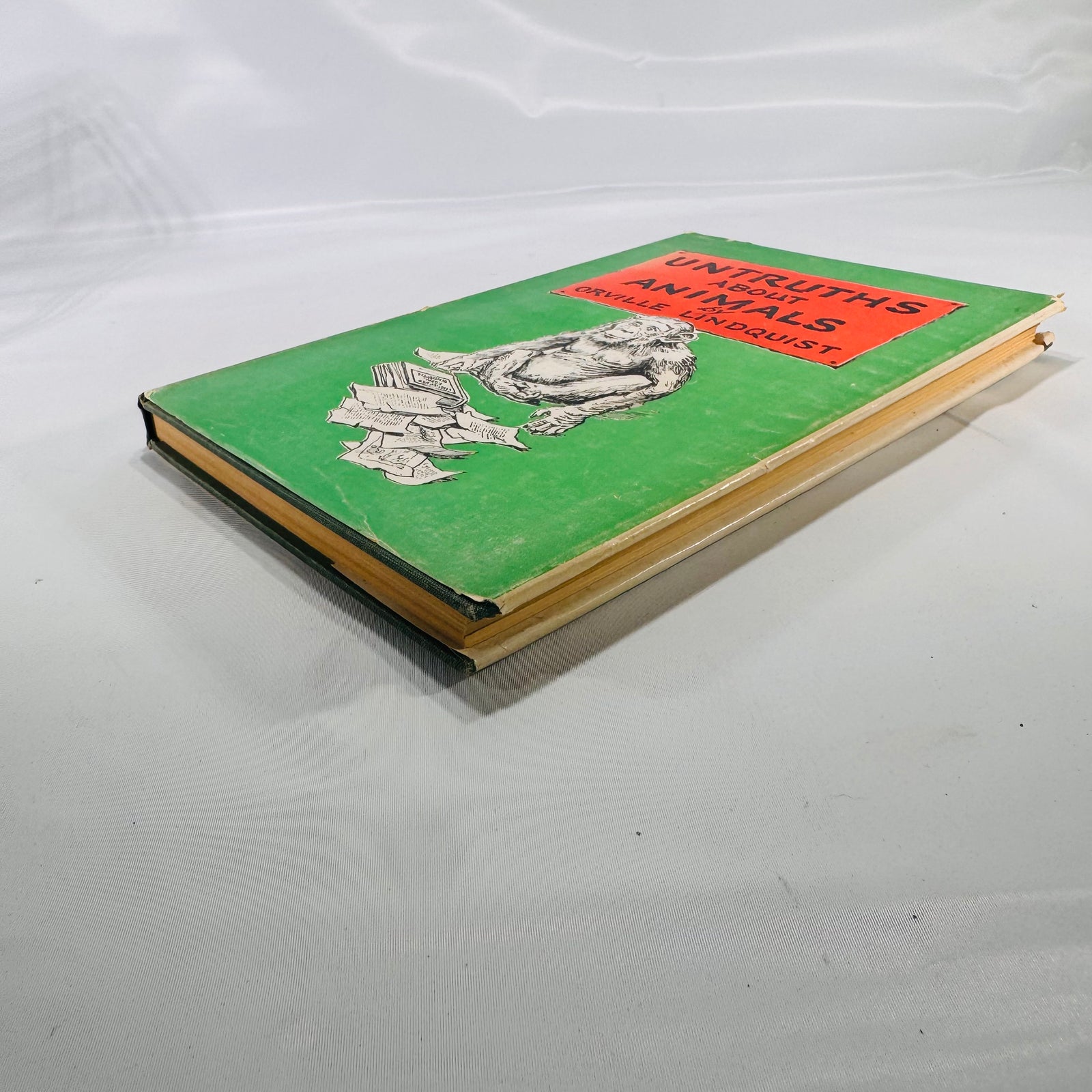 Untruths About Animals 1950 Hardcover Dust Jacket Orville Lindquist Vintage Animal Fallacies Book