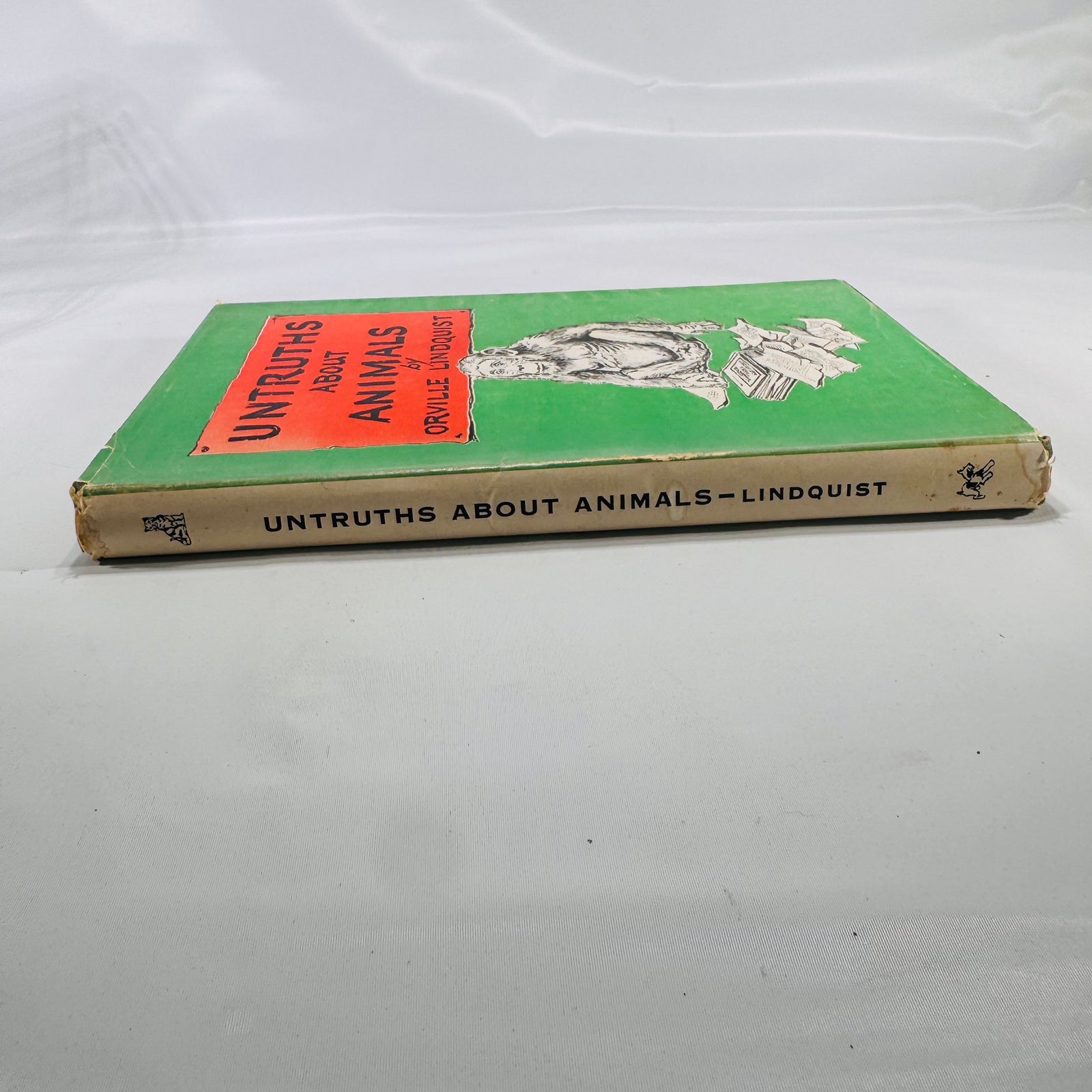 Untruths About Animals 1950 Hardcover Dust Jacket Orville Lindquist Vintage Animal Fallacies Book