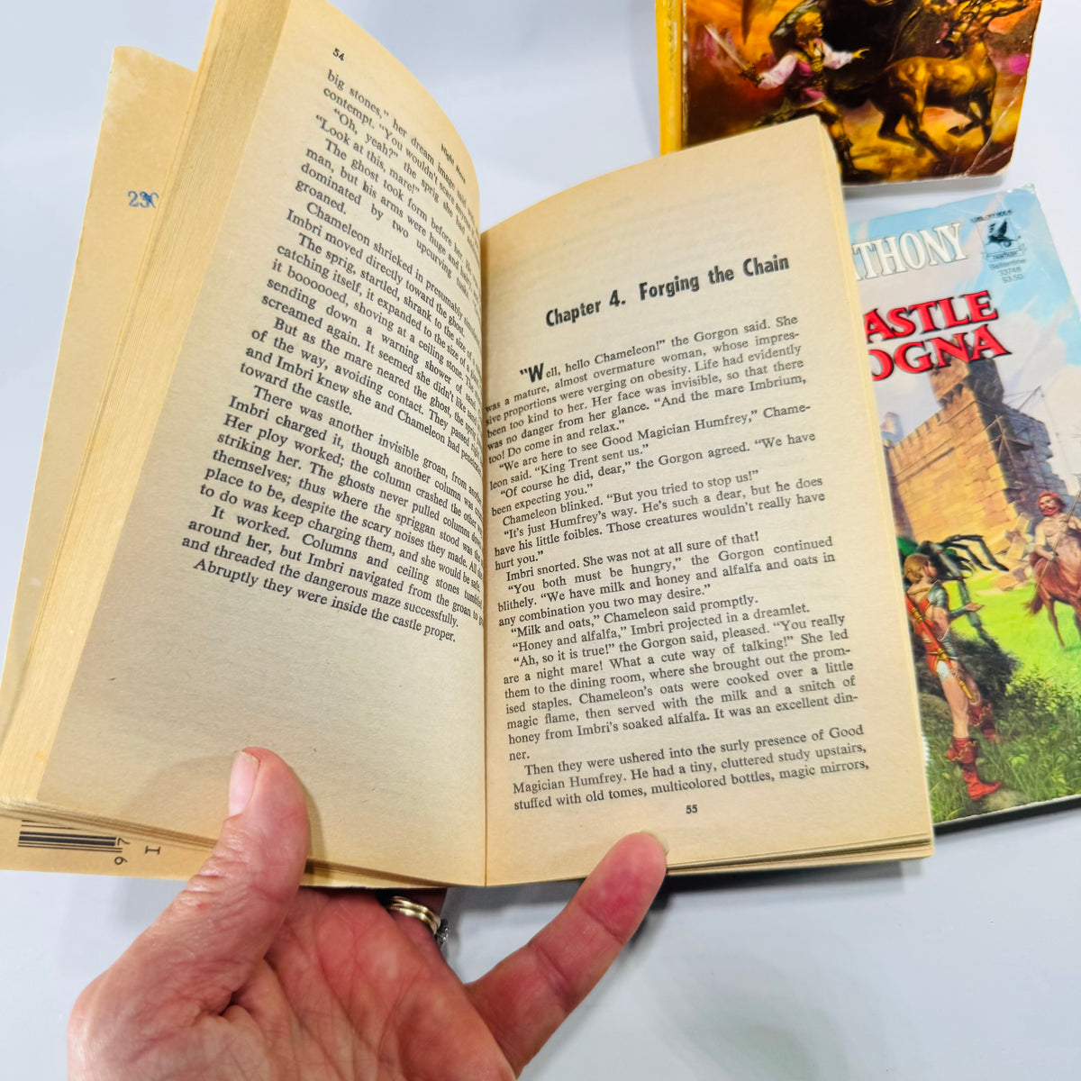 Piers Anthony Xanth Paperback Bundle of 4 A Spell for Chameleon Source of Magic Castle Roogna Night Mare