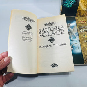 Dragonlance Champions Paperback Bundle of 4 Saving Solace Alien Sea Great White Wyrm Protecting Palanthas Wizards of the Coast