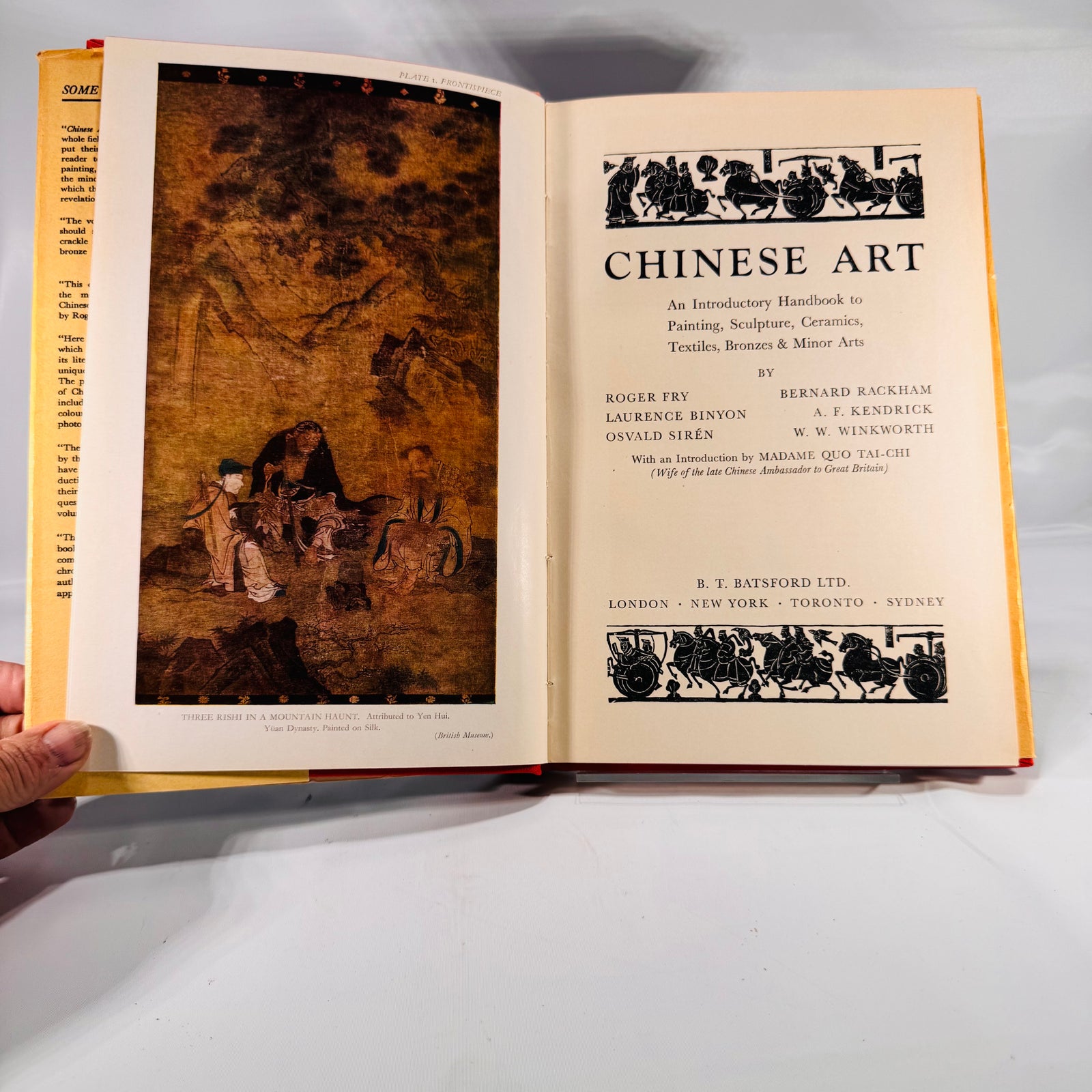 Chinese Art by Roger Fry et al. (Batsford, 6th Impression) | Vintage Art History Hardcover with Dust Jacket – 1950s