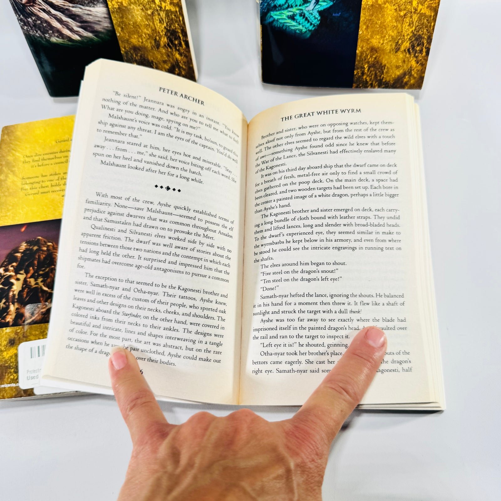 Dragonlance Champions Paperback Bundle of 4 Saving Solace Alien Sea Great White Wyrm Protecting Palanthas Wizards of the Coast