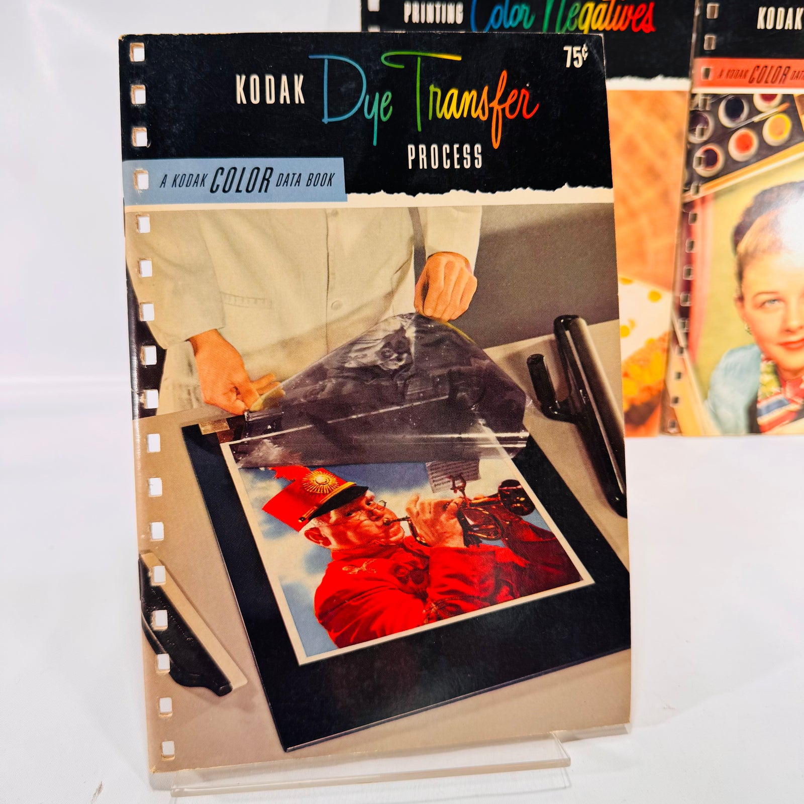 Lot of 3 Vintage Kodak Color Data Books | Dye Transfer, Color Negatives, Flexichrome | 1950s Photography Guides