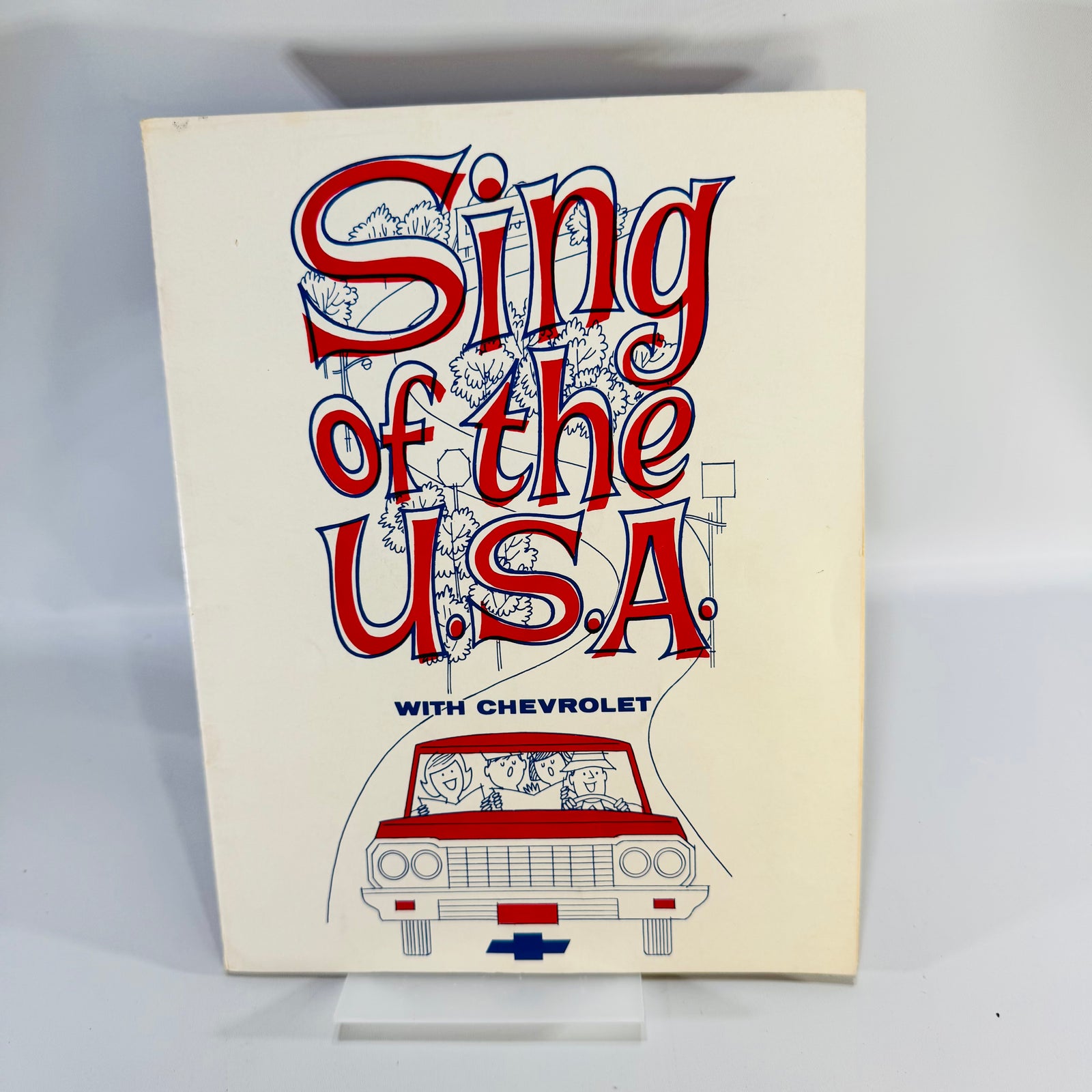 1964 Chevrolet Songbook Sing of the U.S.A. Vintage General Motors Advertising Americana Music Booklet