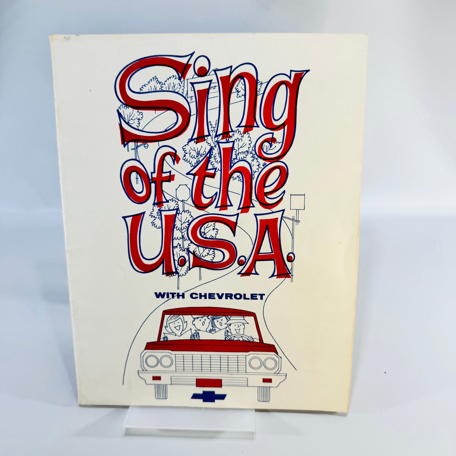 1964 Chevrolet Songbook Sing of the U.S.A. Vintage General Motors Advertising Americana Music Booklet