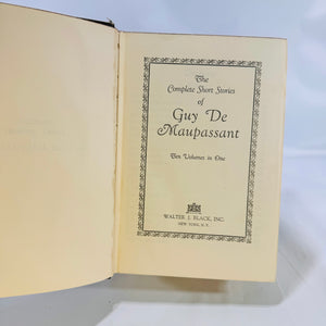 The Complete Short Stories of Guy De Maupassant Ten Volumes in One circa 1925 Walter J. Black