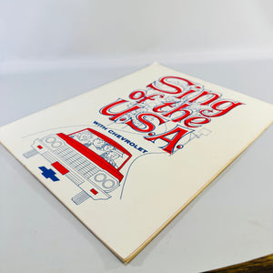 1964 Chevrolet Songbook Sing of the U.S.A. Vintage General Motors Advertising Americana Music Booklet
