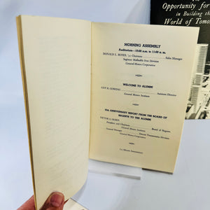 General Motors Institute Ephemera Lot 1940s Alumni Program World’s Fair Youth Booklet Letters and Envelope