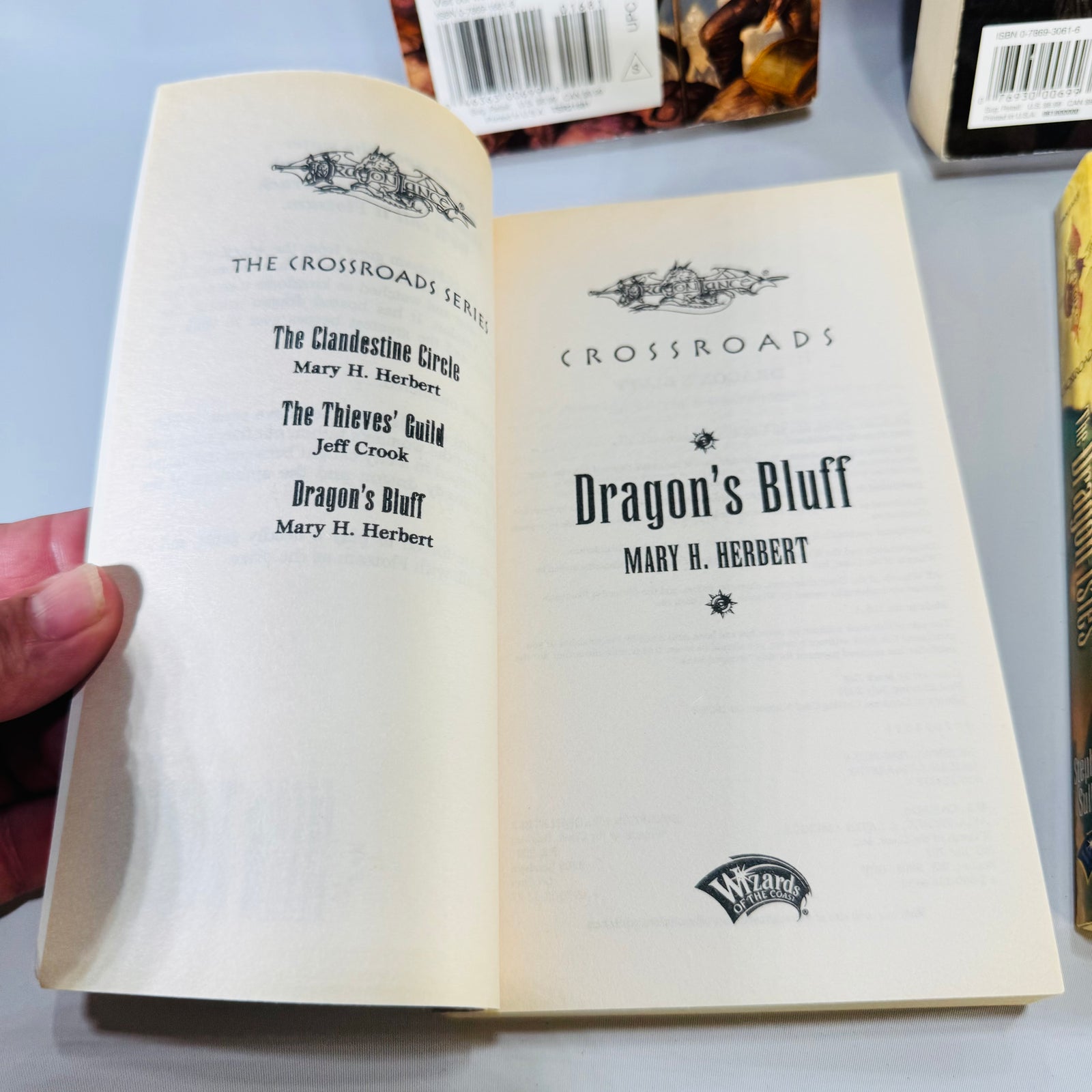 Dragonlance Crossroads Book Lot of 4 Wizards of the Coast Fantasy Paperbacks 2000 to 2003
