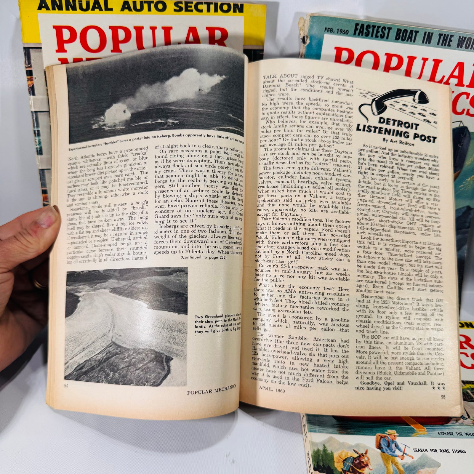 Lot of Six Popular Mechanics Magazines Jan–Jun 1960, Vintage DIY & Science Issues