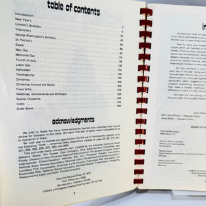 1970 Holiday Cookbook Favorite Recipes of Home Economics Teachers Spiral Bound 2000 Recipes