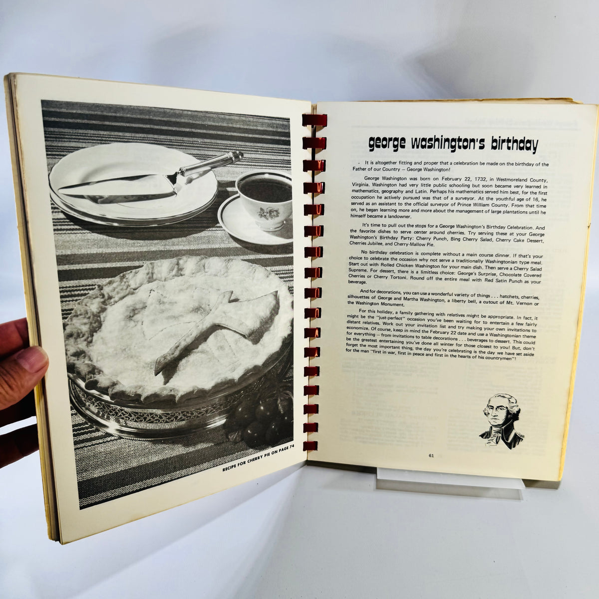 1970 Holiday Cookbook Favorite Recipes of Home Economics Teachers Spiral Bound 2000 Recipes