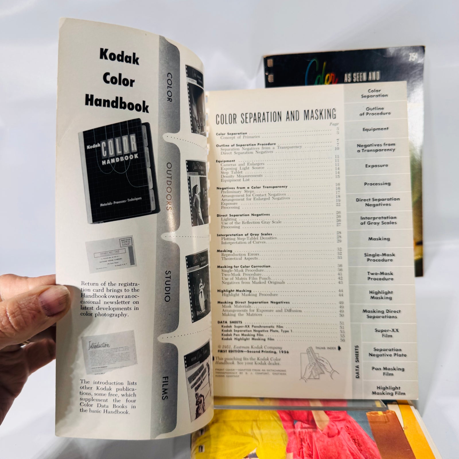 Vintage Kodak Color Data Books & Filter Guides – Lot of 3 Photography Manuals with Extras (1950s–1960s)