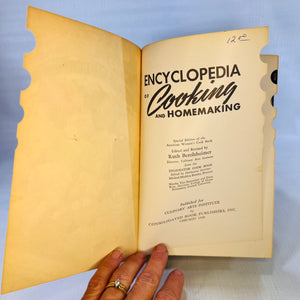 Encyclopedia of Cooking and Homemaking by Ruth Berolzheimer 1939 Culinary Arts Institute