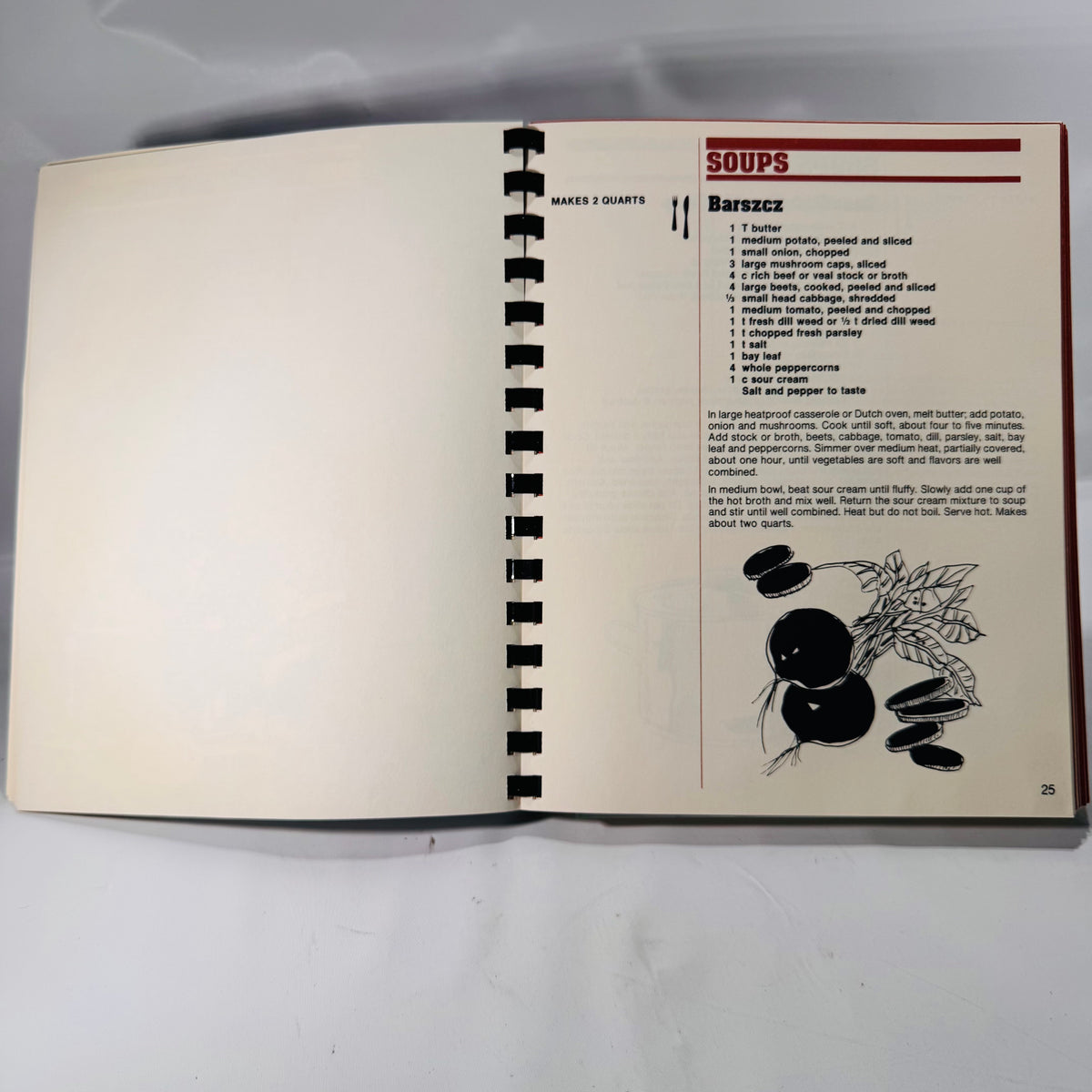 Detroit Free Press Cookbook – Vintage 1984 Spiral-Bound Recipe Collection