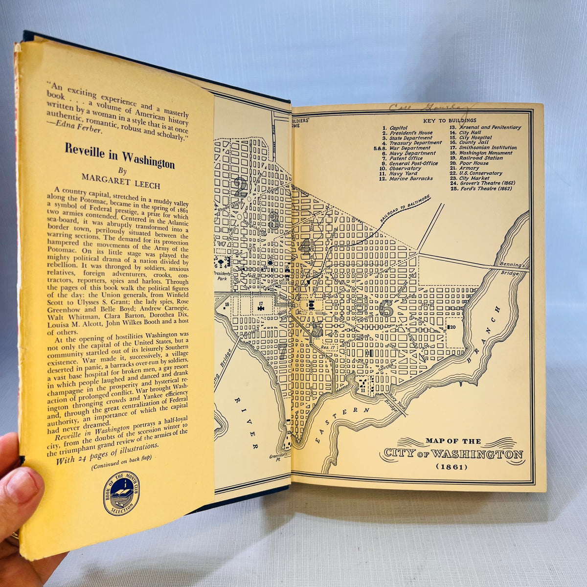 Reveille in Washington 1860-1865 Margaret Leech 1941 Harper & Brothers Publications