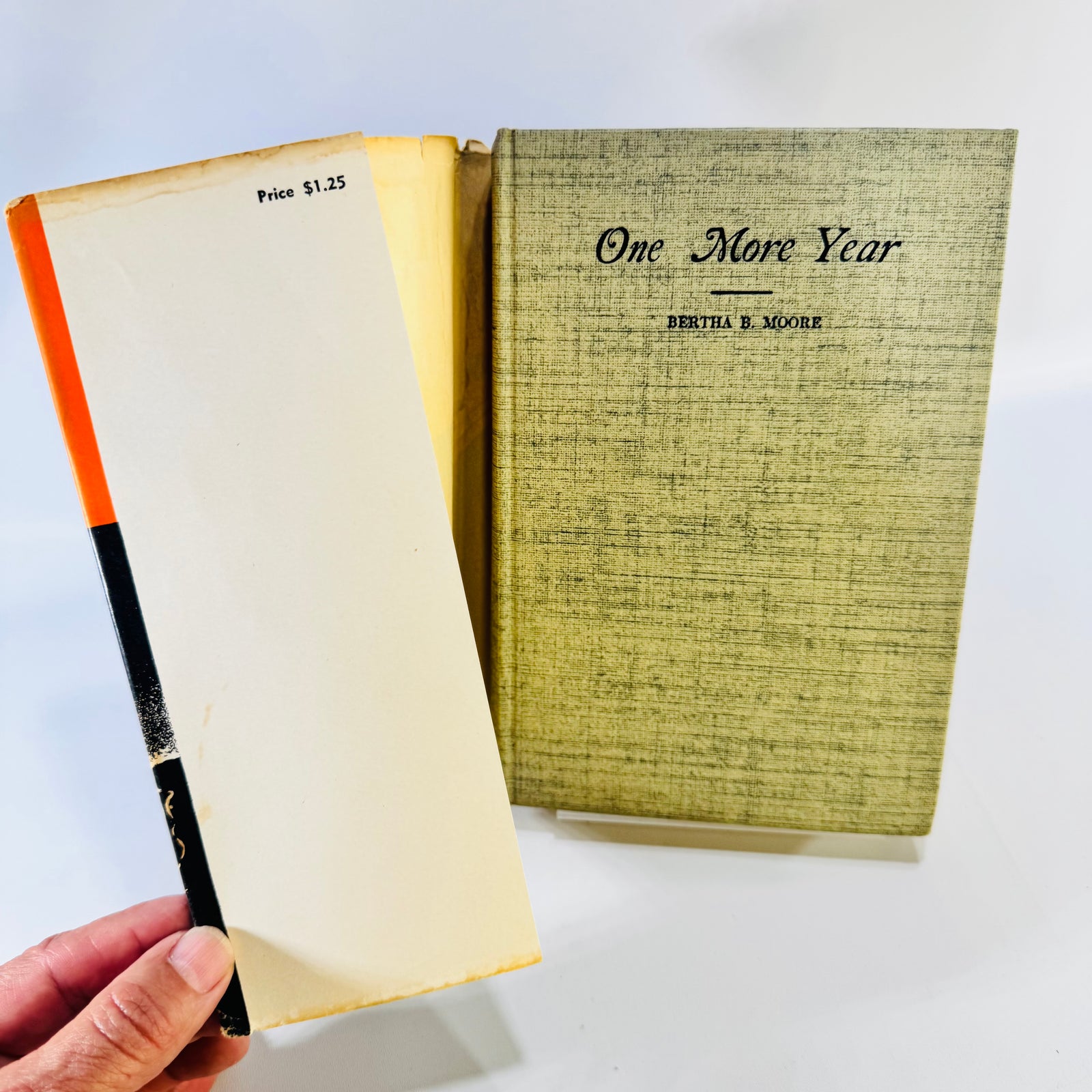 One More Year Bertha B. Moore 1943 Second Edition Christian Novel Hardcover with Dust Jacket